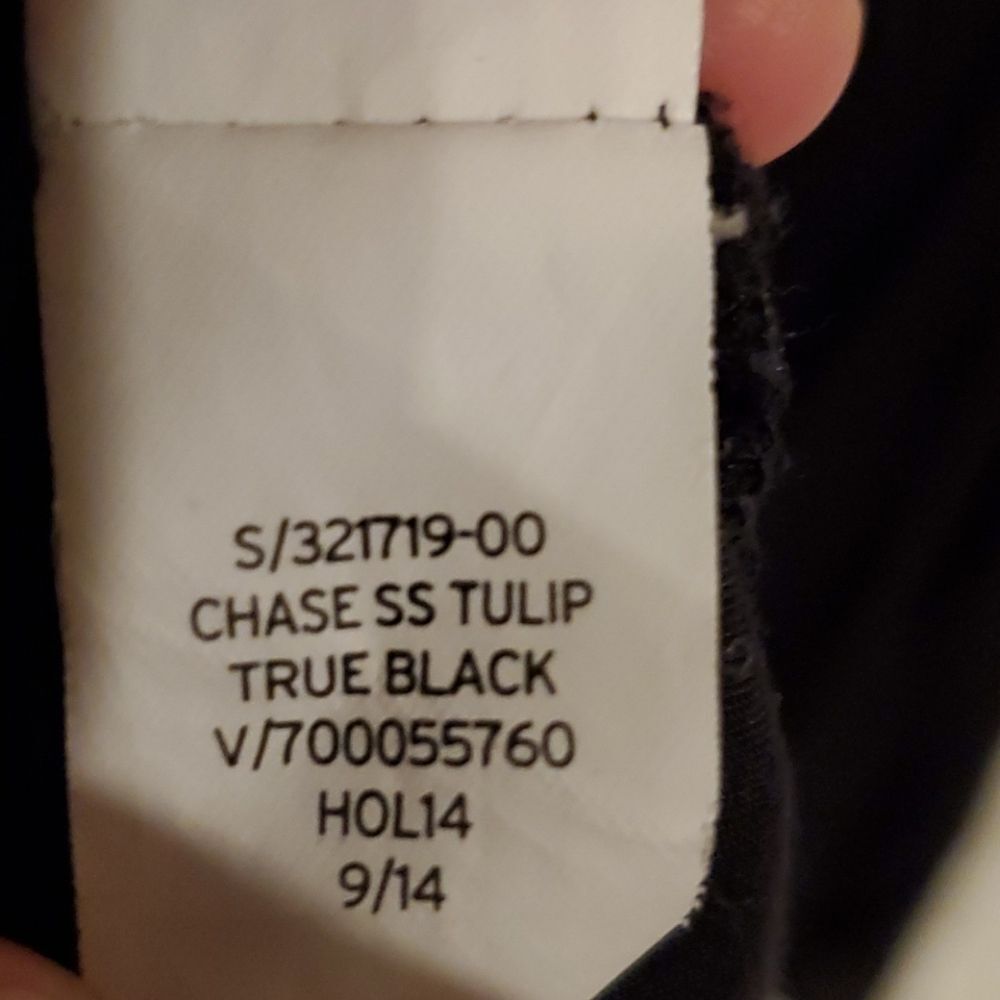 GAP Black Viscose Wrap Front Short Sleeve Blouse Top - Women's Small - Picture 9 of 14